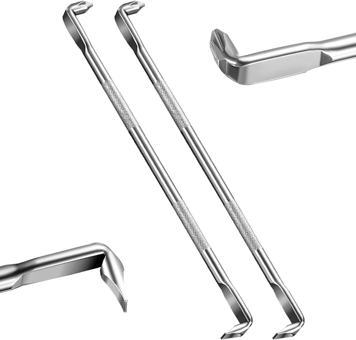 Set van 2 Dubbele Z Hoofd Schroevendraaiers, 180 mm, voor Smalle Ruimtes, Ideaal voor Precisiewerk en Klussen