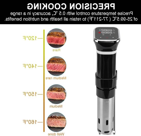 Store_8 - Sous Vide-machine - Temperatuurbehoud - 20 Liter - Roestvrij staal - Koken met precisie - Geschikt voor elke keuken - 1100 Watt van Store 8 — afbeelding 4