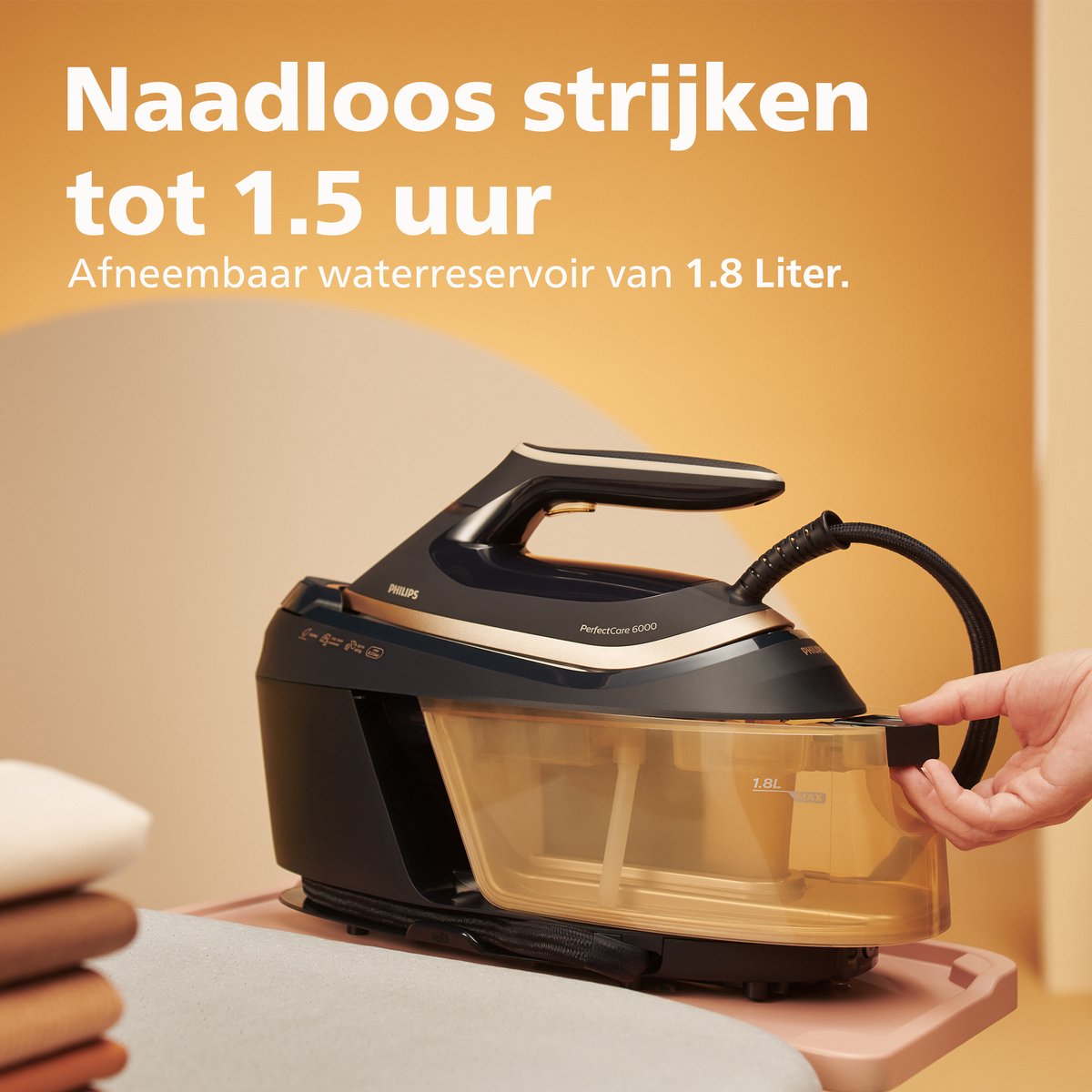 Philips Perfect Care 6000 Series PSG6064/80 - Stoomgenerator - 1.8L Watertank - Goud / Zwart – foto 7