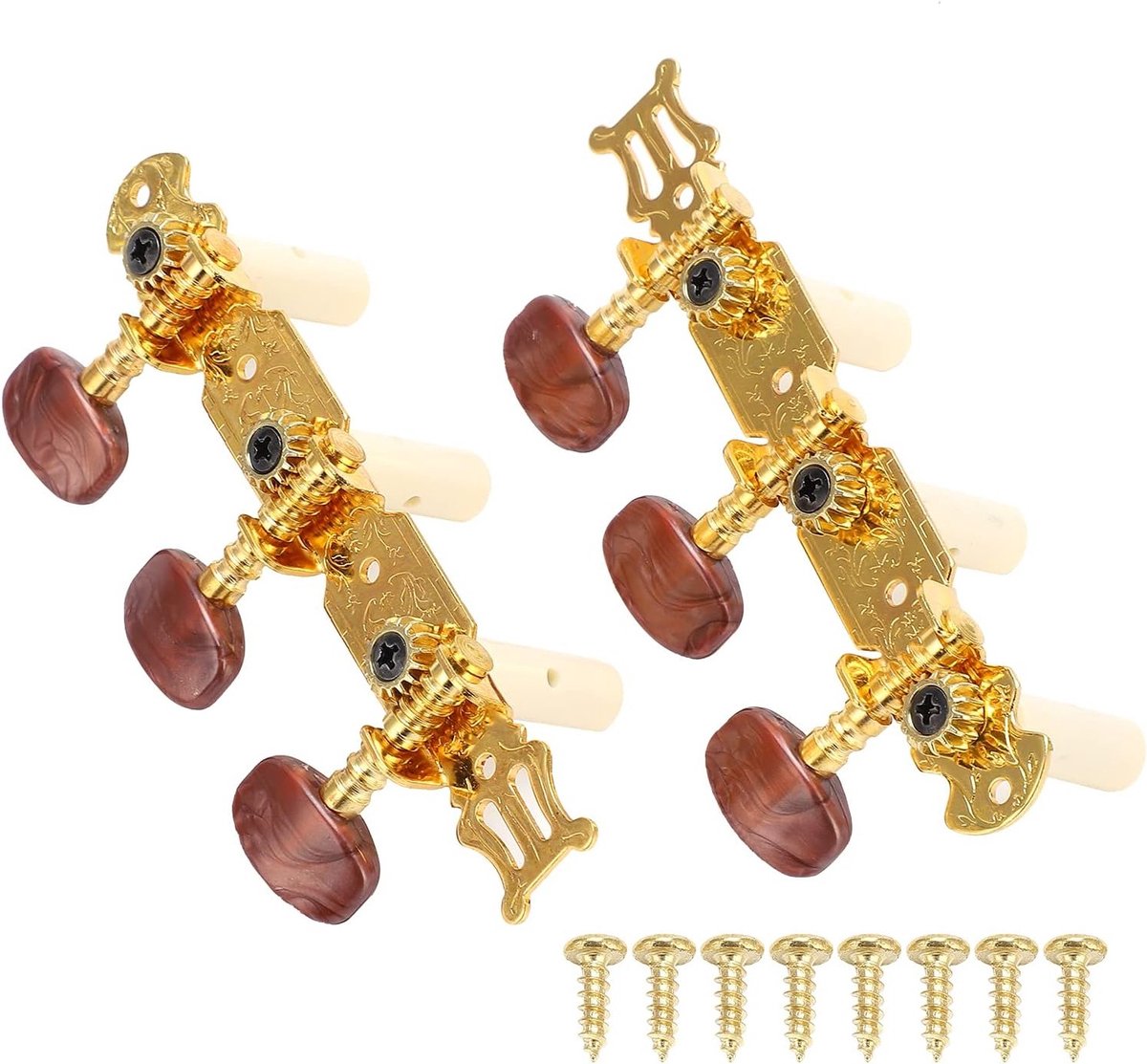 Set van Tuning Sleutels voor Klassieke Gitaar - Tuning Machines en Accessoires voor Muziekliefhebbers, Ideaal voor Gitaar Snaarinstrumenten en Muziekproductie