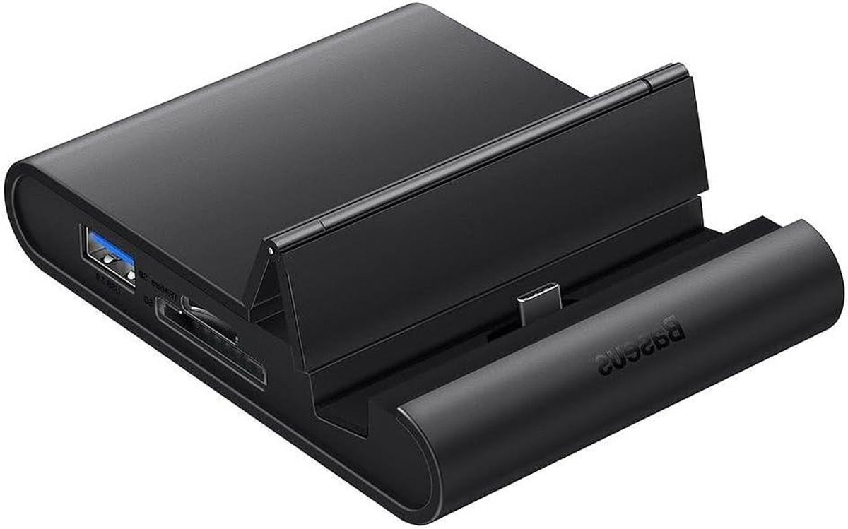 Docking Station - Hub Adapter - Telefoon Uitbreiden - 8 Poorten - 100 Watt - Zwart