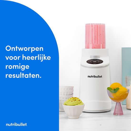 Nutribullet Chill IJsmachine Wit - 500W - 5 Programma's - Roomijs, Sorbet, Gelato en Frozen Yogurt van Merkloos — afbeelding 5