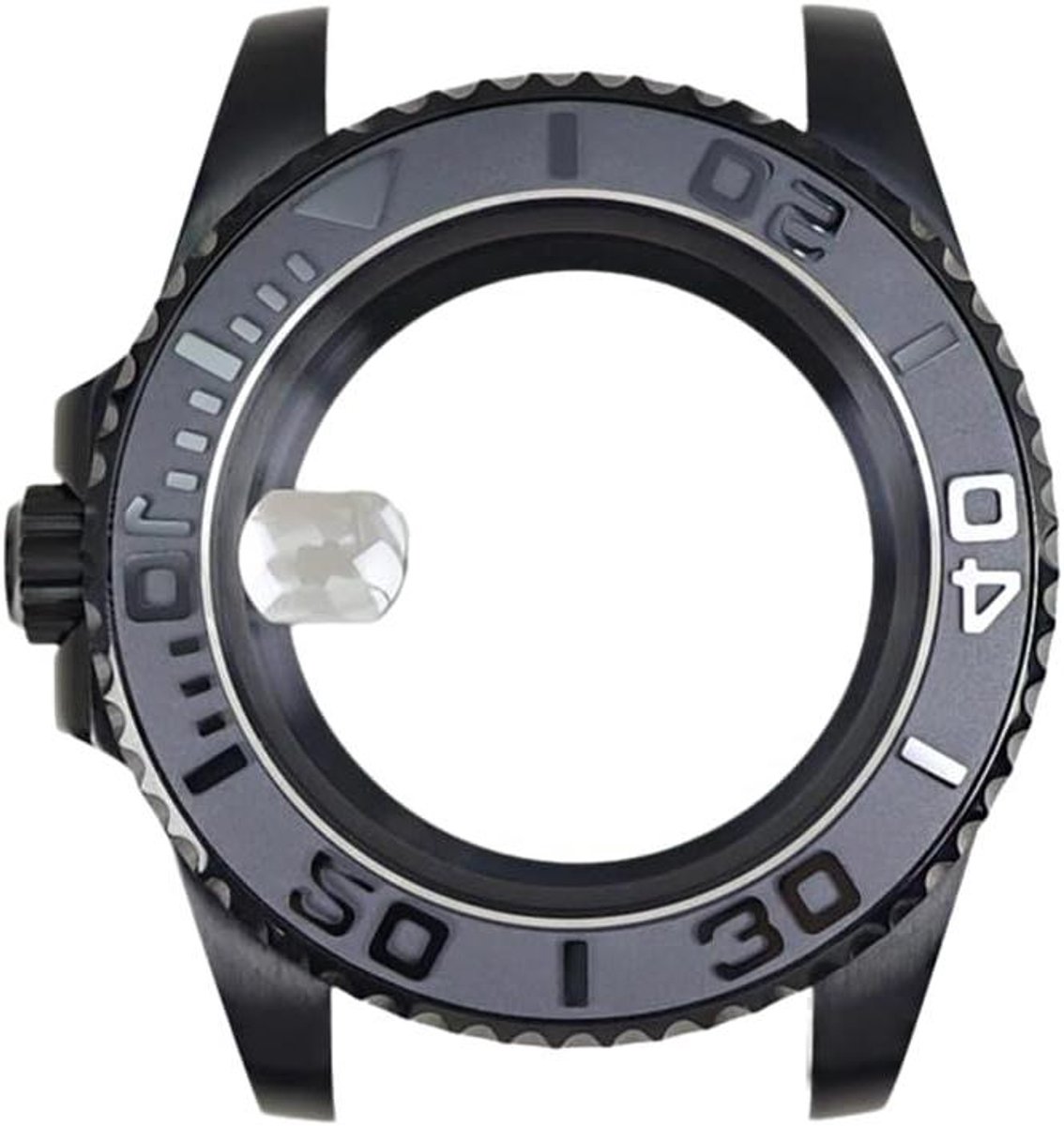 Horloge Case Onderdelen - Luxe Horlogekast - Horloge Reparatie - Saffierkristal Glas - 40mm - Zilver