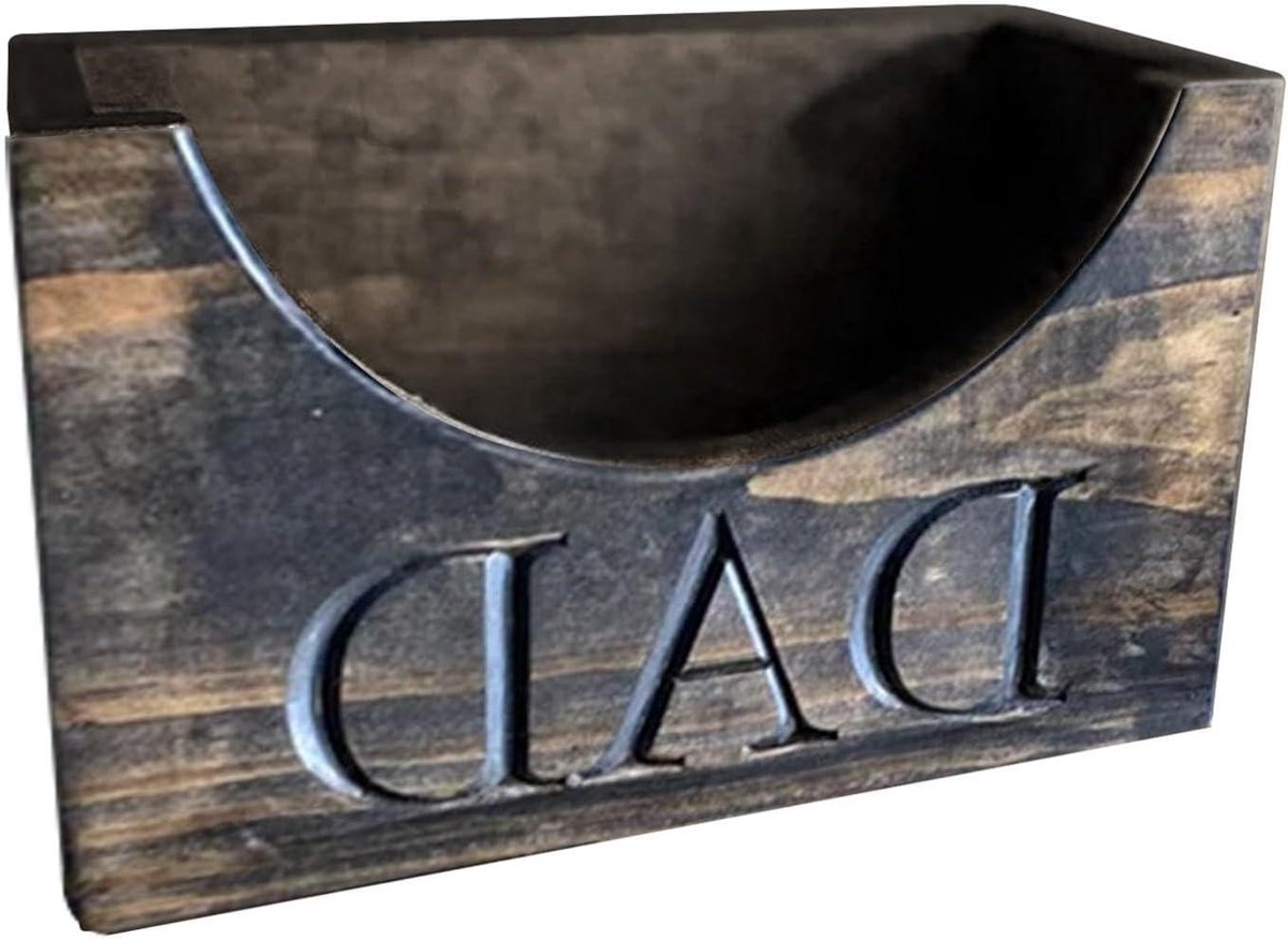 Houten Kaphouder - Hoedenstandaard Organizer - Petten Opbergen - Hoogwaardig Hout - 20 x 115 x 9 cm - Zwart