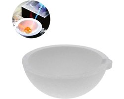 Keramische Smeltkroes - Goud Smelt Kom - Metaal Smelten - Hoge Temperatuur Bestendig - 750 Gram - Wit