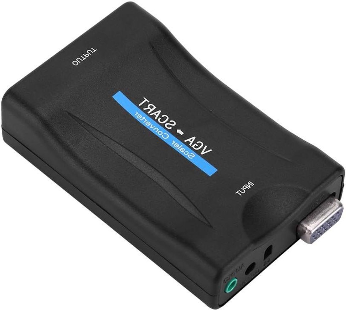 VGA naar SCART Converter - Video Audio Adapter - Oude TV Aansluiten - Plug en Play