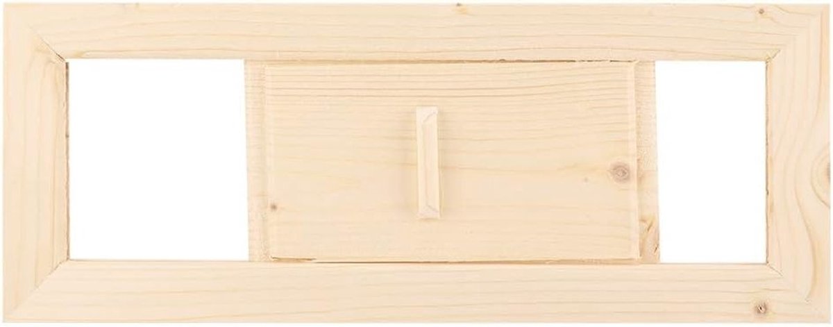 Houten Luchtrooster - Rechthoekig Ventilatie Rooster voor Stoomkamer en Sauna Accessoire, Ideaal voor Luchtcirculatie en Warmteafvoer