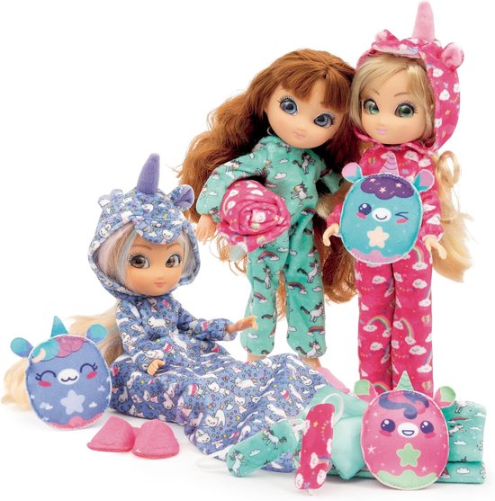 Poppen Pyjamafeest Set - Speelgoed Poppenhuis - Kinderfeest Organiseren - Magische Volgende Ogen - 30 cm - Multicolore — afbeelding 5