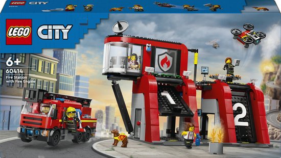 Caserne de pompiers et camion de pompiers LEGO City - 60414