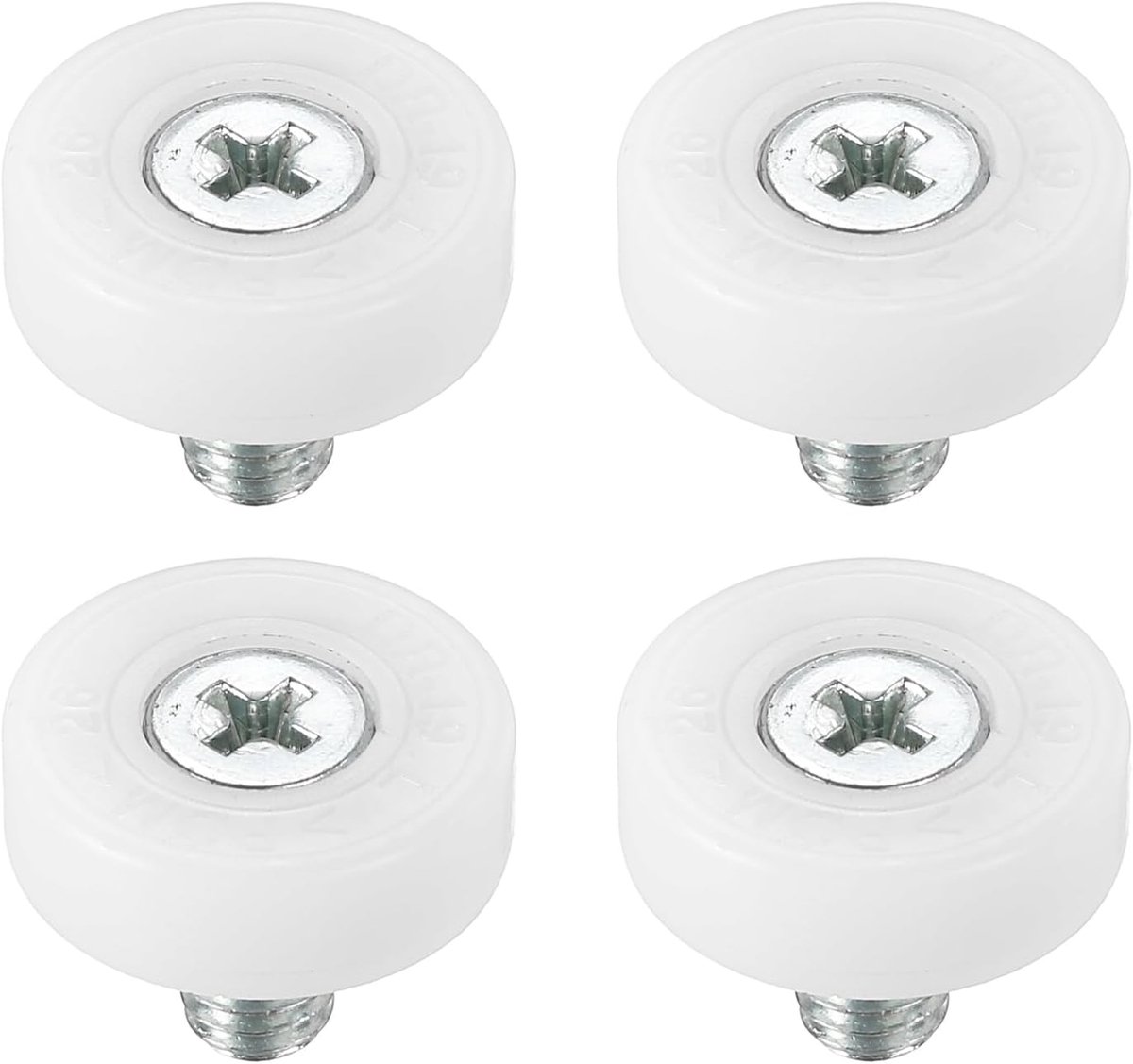 19mm Loader Rollen - 4 Pack Vervangingswielen - Plastic Lade Rollen met Kleine Pulley