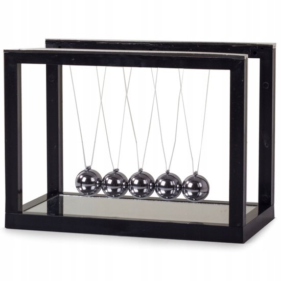 Newton cradle - Newton Pendel - 5 balanceerballen voor op het bureau - 20x11x15cm