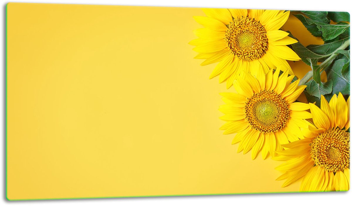 TMK ArtDeko - Snijplank - Glas - 52x30cm - Bloemen