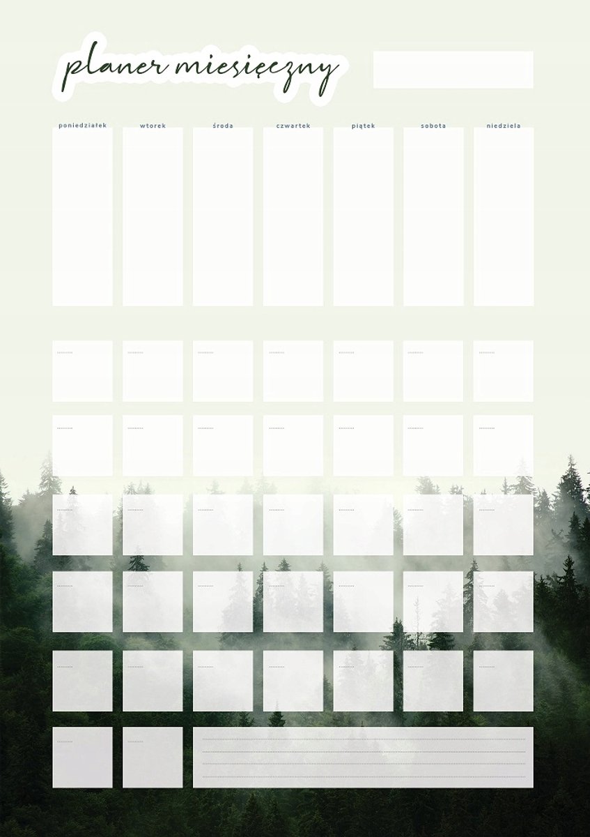 Wallvy - Magnetische Maandplanner - 30x42,5cm - Droog Uitwisbaar - Personalisatie Optie