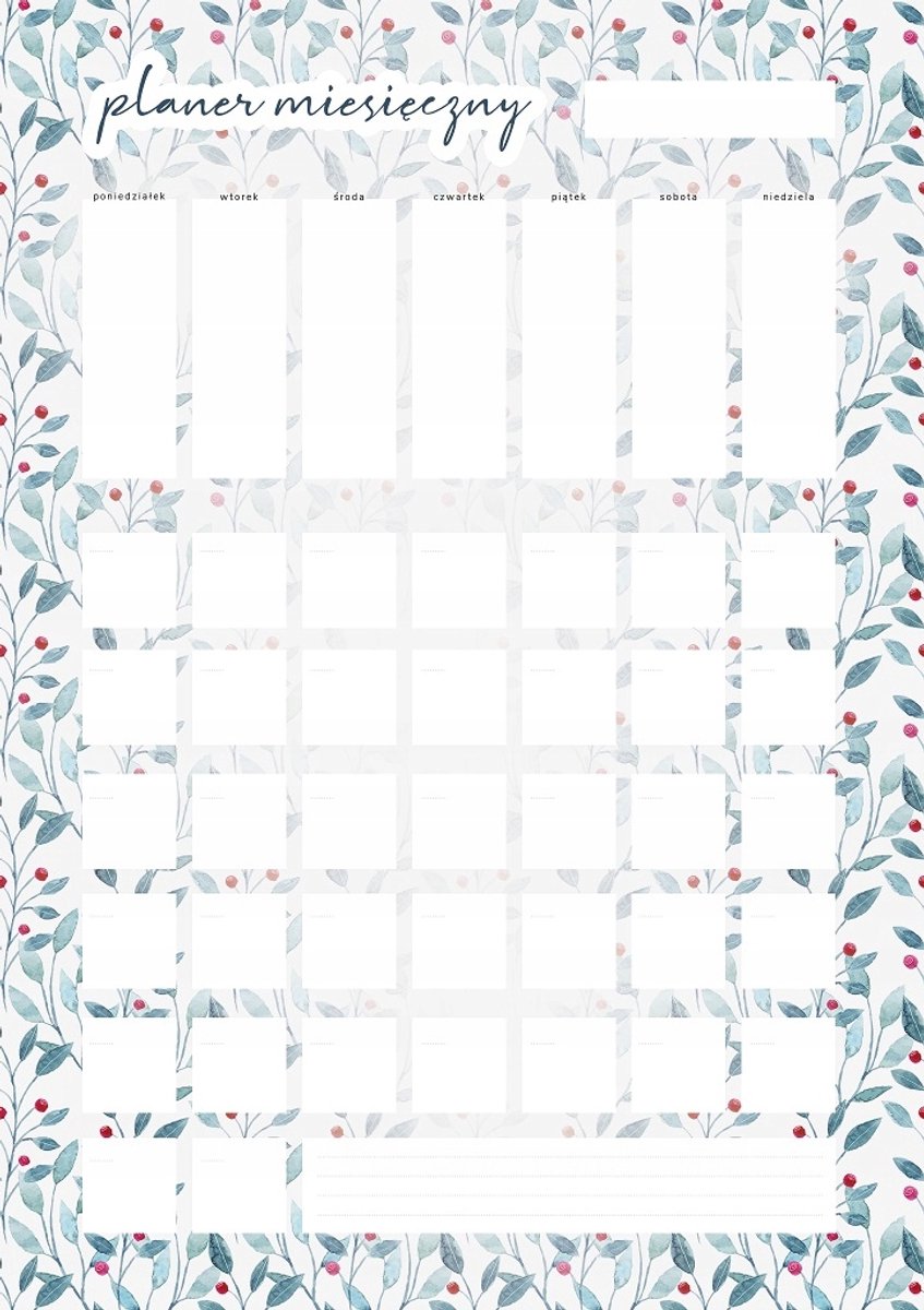 Wallvy Universele Magnetische Kalender - 40x56 cm - Maanplanner - Personaliseerbaar