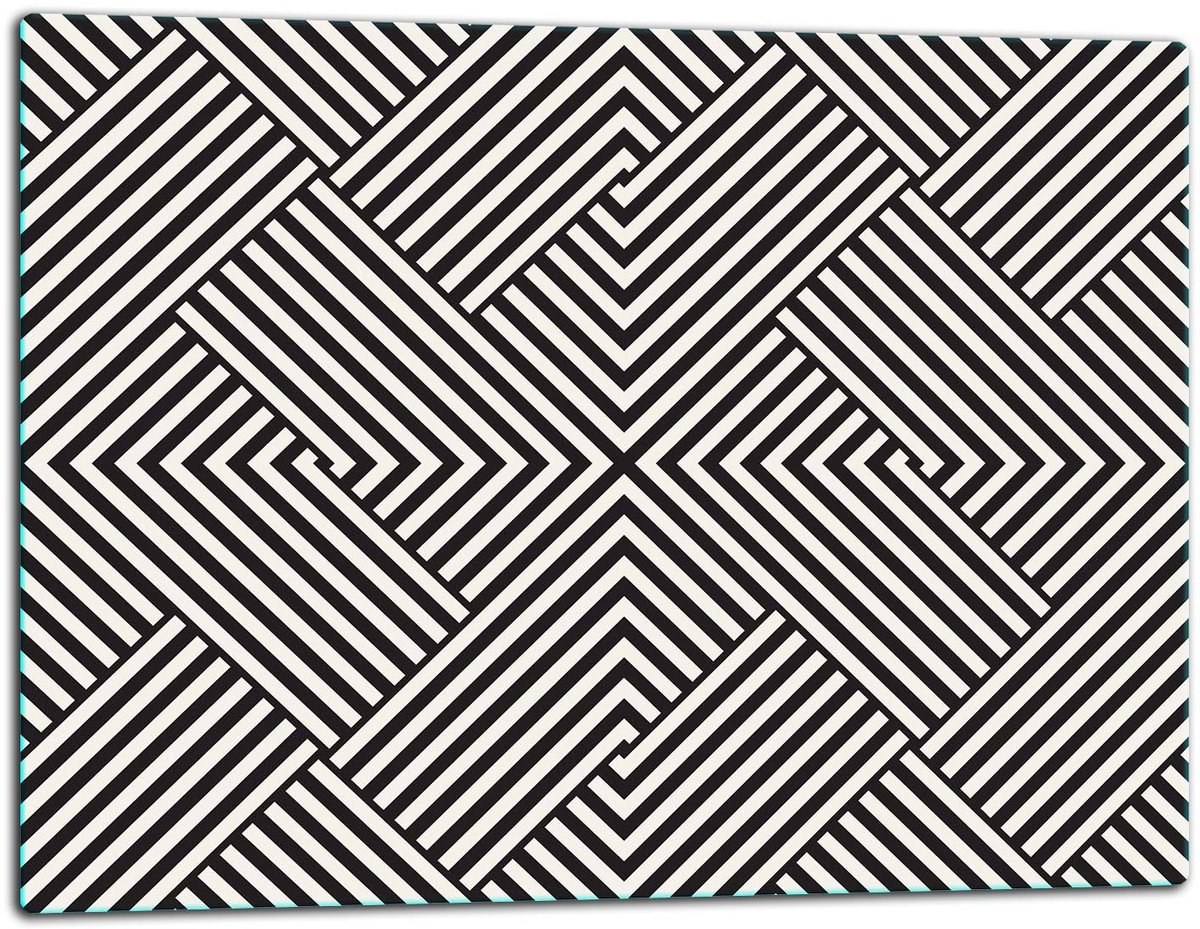 TMK ArtDeko - Snijplank - Glas - 52x40 cm - Inductiekookplaat Bescherming - Krasbestendig