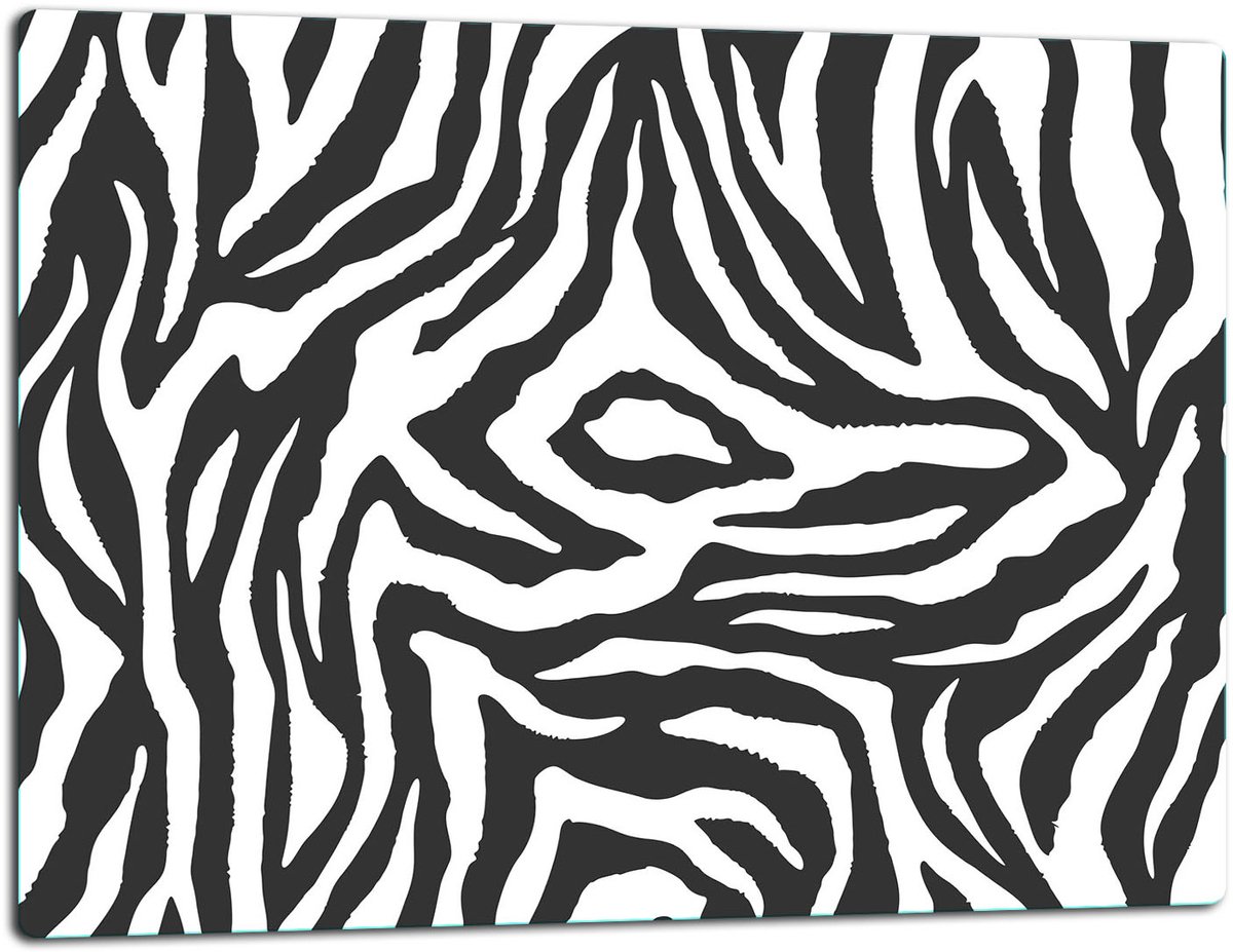 TMK ArtDeko - Snijplank - Glas - Zebra - 52x40cm