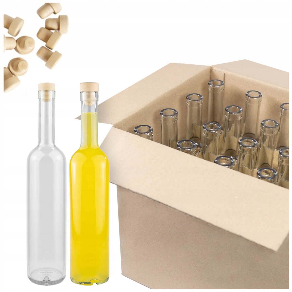 Bimberek FUTURA - Flessenset - 500 ml - Synthetische Kurk - Geschenkverpakking