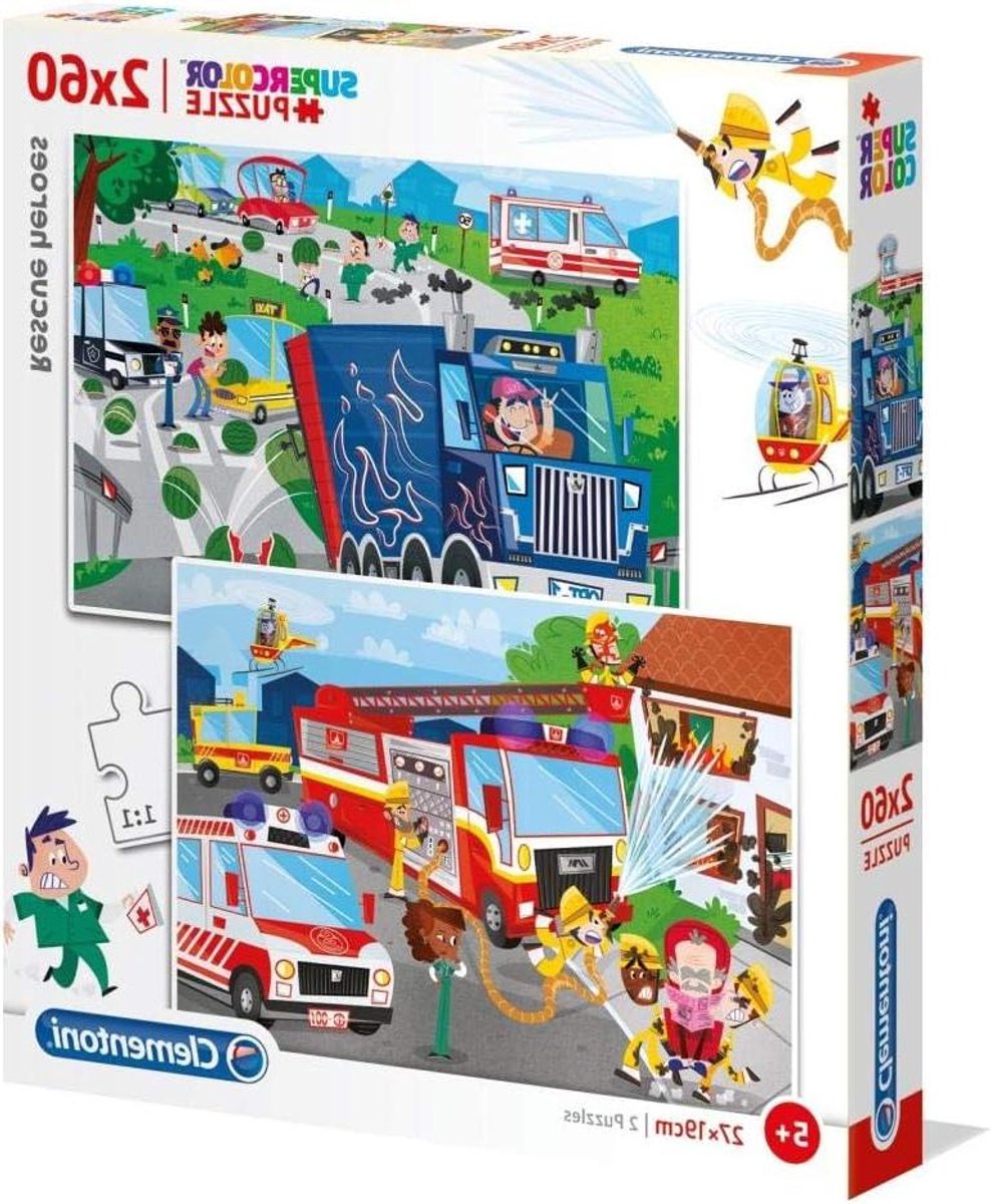 Puzzelset Kinderen - Educatieve Puzzels - Ontwikkeling Vaardigheden - Levendige Kleuren - 27 x 19 cm - Multicolor