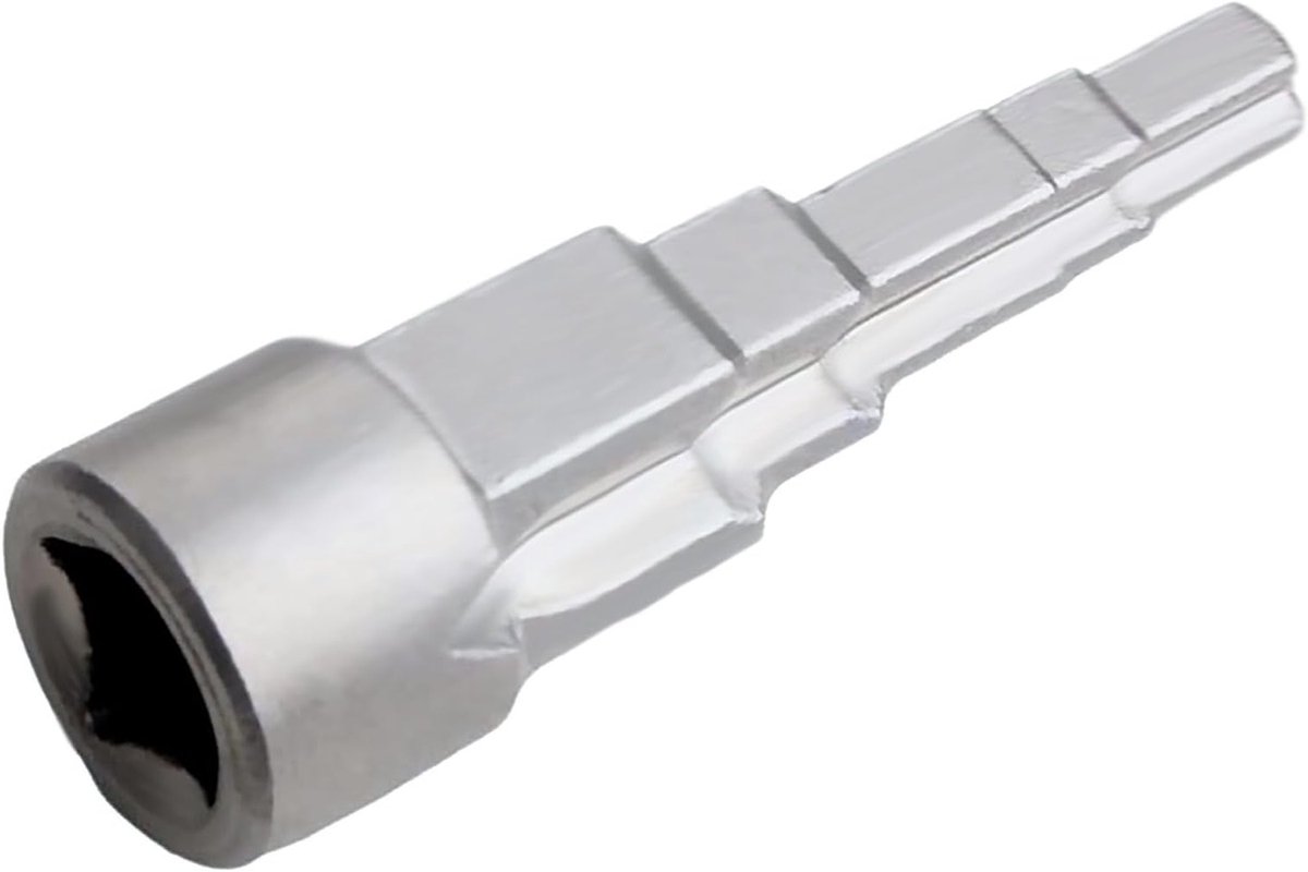 Verstelbare steeksleutel met 5 posities, 1/2 inch, 3/8 inch, 3/4 inch en 1-1/4 inch voor sanitair en radiatoren, ideaal voor klussen en onderhoud