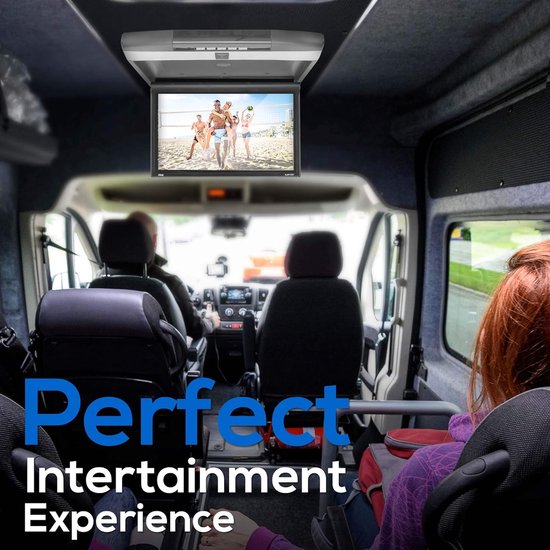 Auto Monitor - Scherm voor auto - Reizen met entertainment - Flip-down scherm - 396 cm - Zwart — afbeelding 2