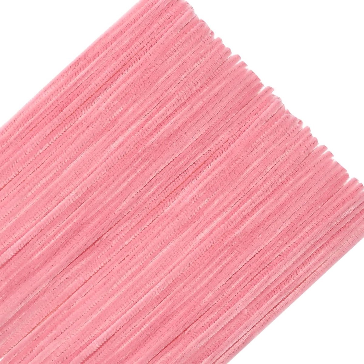 100 Stuks Pijp Reinigers Lichtroze Chenille Draad voor Creatieve Klussen, 12" Buigbare Pluche Craft Draad voor DIY Decoratie en Ambacht