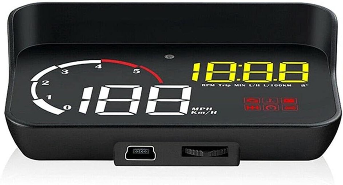 Auto HUD Display - Head Up Display - Veilig Rijden - HD Scherm - 55 Inch - Geel
