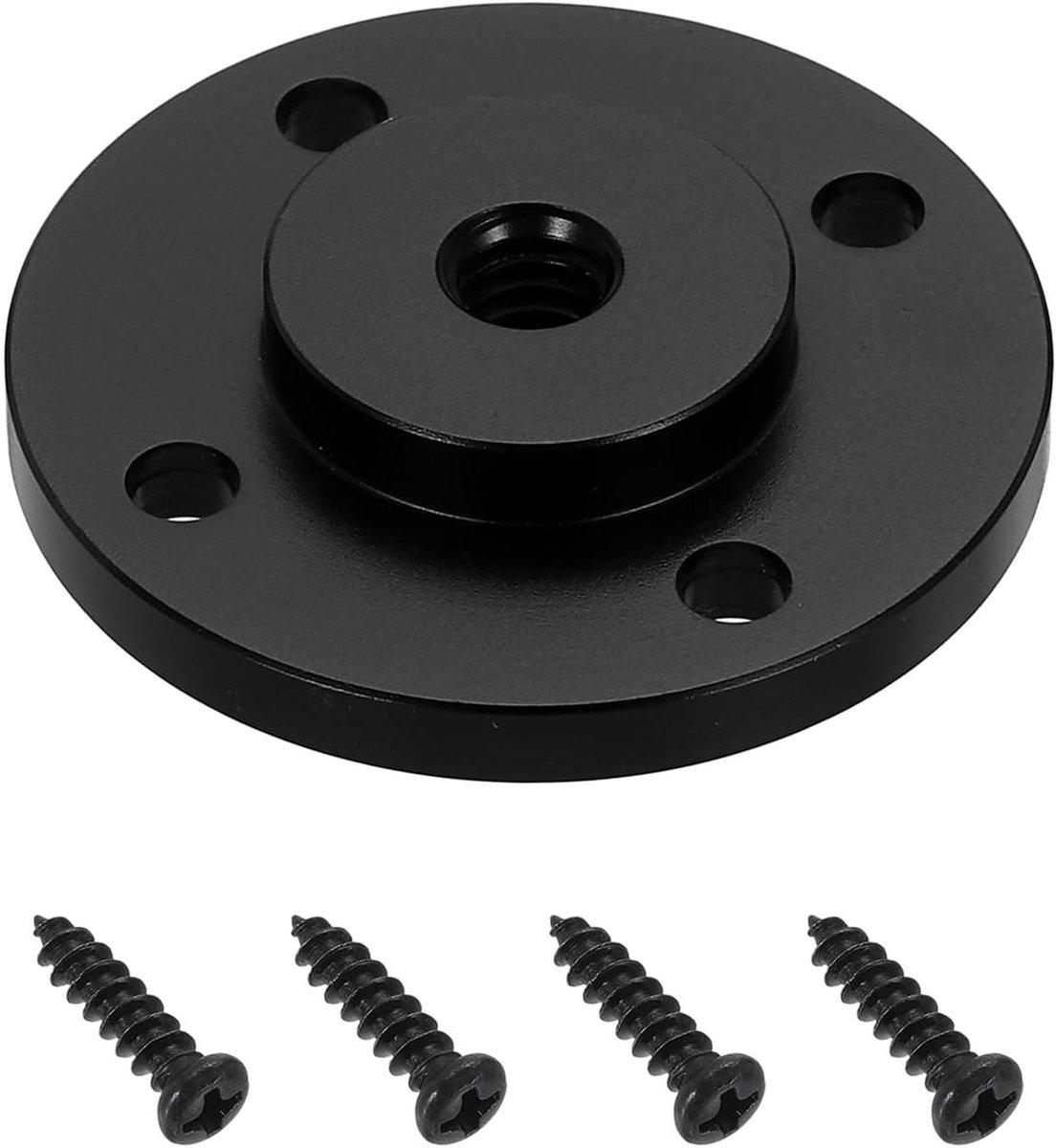 Statief Adapter Houder - Mount Plaat - Camera Accessoires - Aluminiumlegering - 1/4 Inch - Zwart