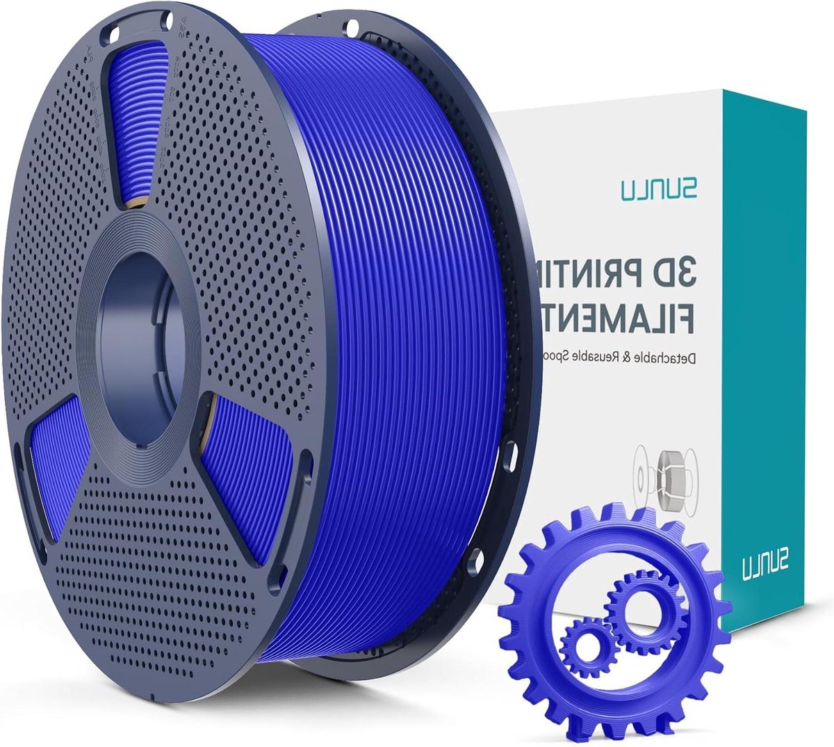 PLA+ Filament - PLA Plus 3D Printmateriaal - 3D Printen - Hoge Taaiheid - 1.75mm 1kg - Kleinblauw