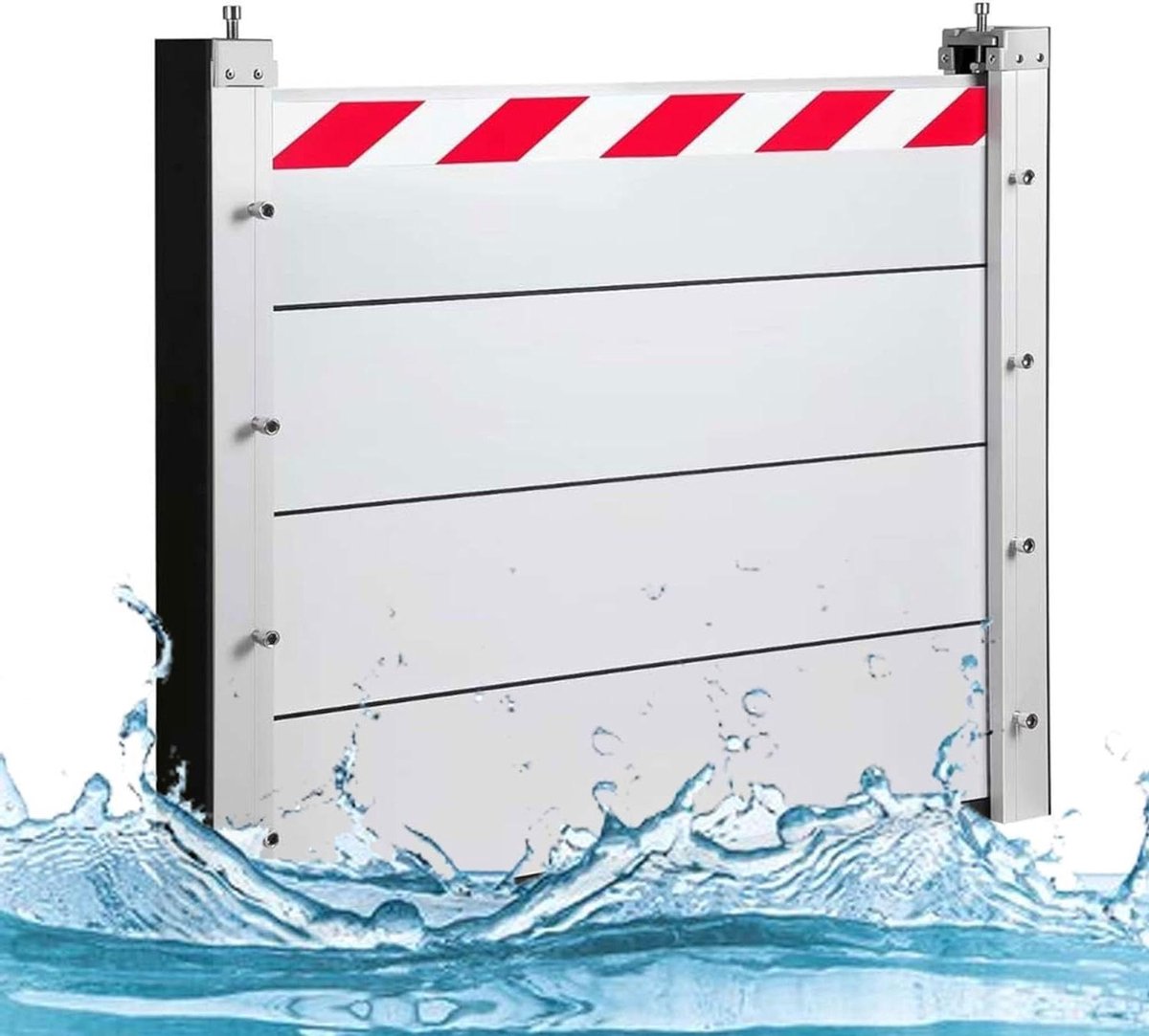 Mobiele Waterkering - Waterkerende Deur - Overstromingen Voorkomen - Verstelbare Breedte - 90x20cm - Aluminium