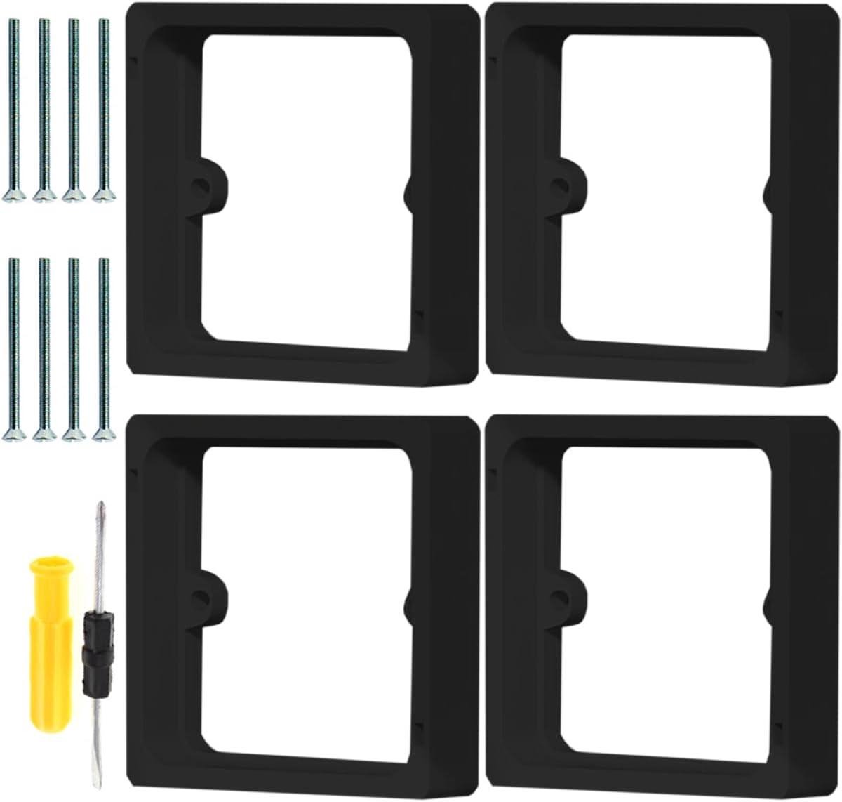 Afstandhouders Stopcontact - Stekker Frame - Installatie Vergemakkelijken - Ruimte Vergrotend - 20 mm - Zwart