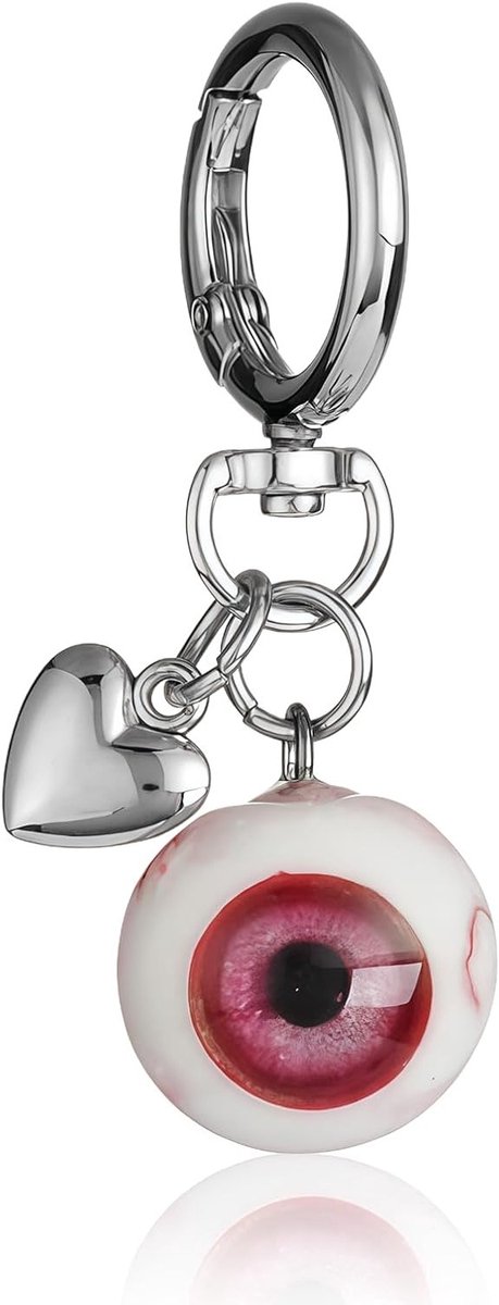 Gothic Dekos Accessoires – Y2K Tas Hanger met Oog, Sleutelhanger voor Halloween en Feestelijke Gelegenheden, Trendy Decoratie en Unieke Cadeaus