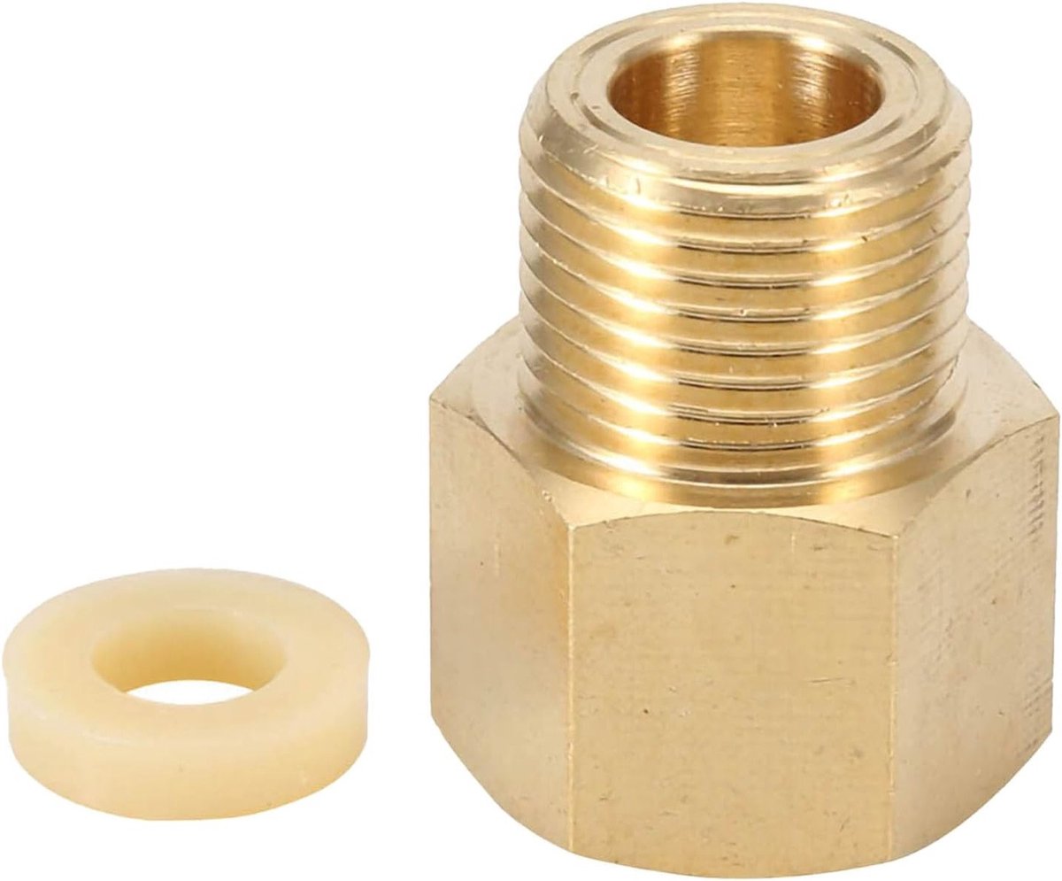 CO2 Cilinder Tank Adapter voor Thuisbrouwen en Aquaria, W21.8 naar CGA320 Converter met Regulator Aansluiting en Accessoires