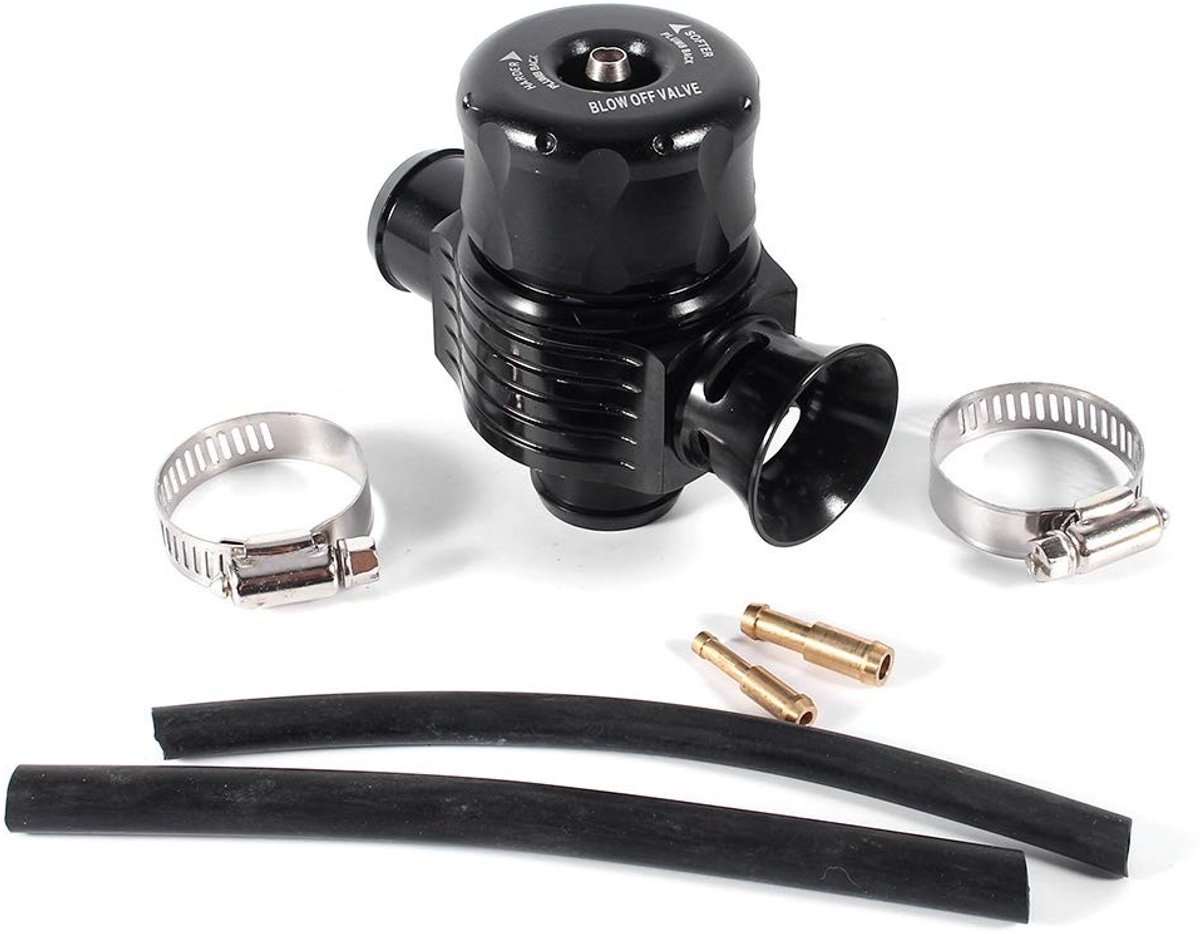 VT Goods - Universele 25mm Turbo Splitter - Dual Port Dump Valve - Aluminium - Verstelbare Turbo Blazen - Geschikt voor diverse modellen