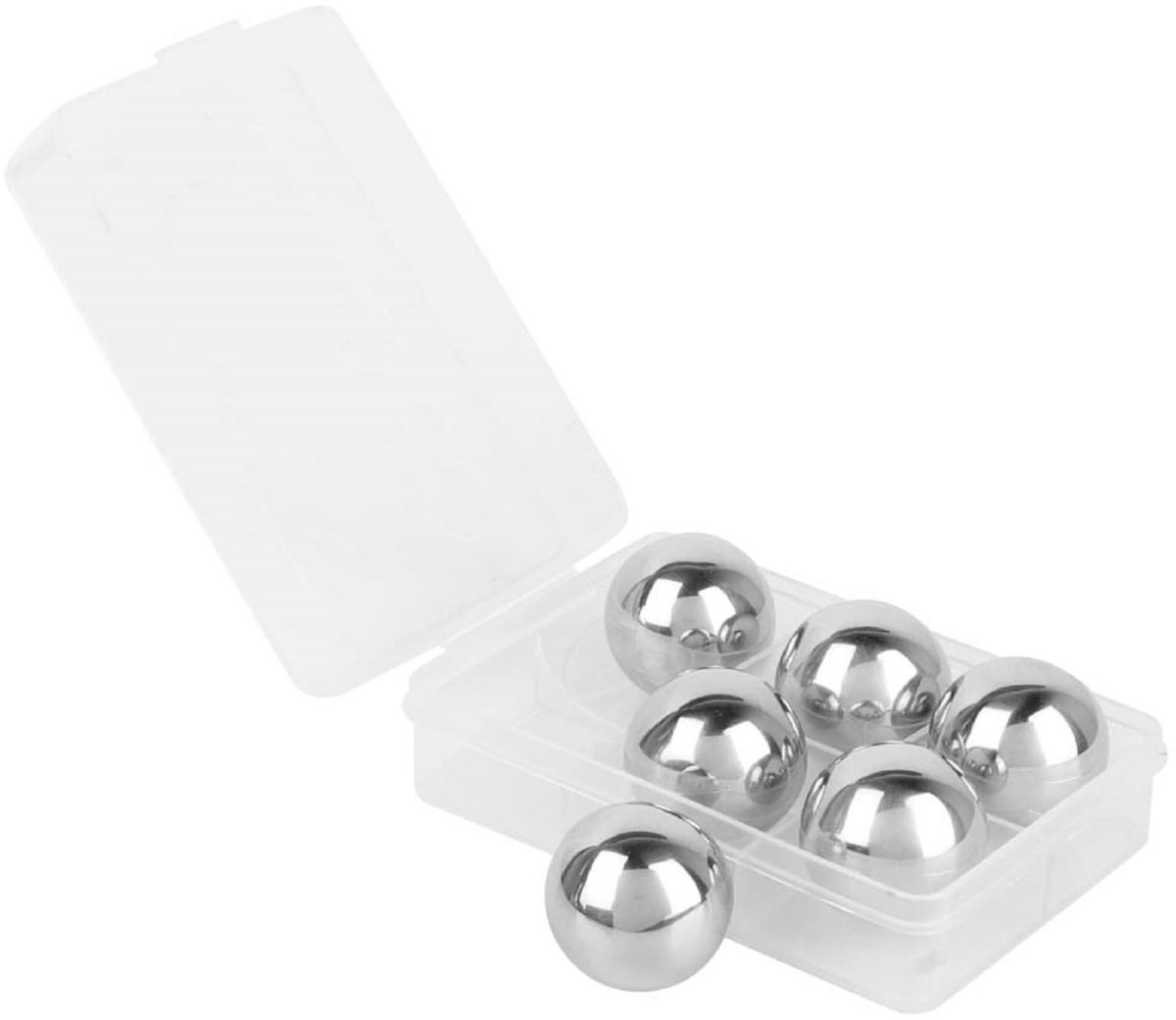 Store_7 - Ice Cube Whiskey Stones - Herbruikbare Koelstenen - Zilver - Voor Wodka en Bier - Perfect voor Dranken - Ideaal voor Thuisgebruik