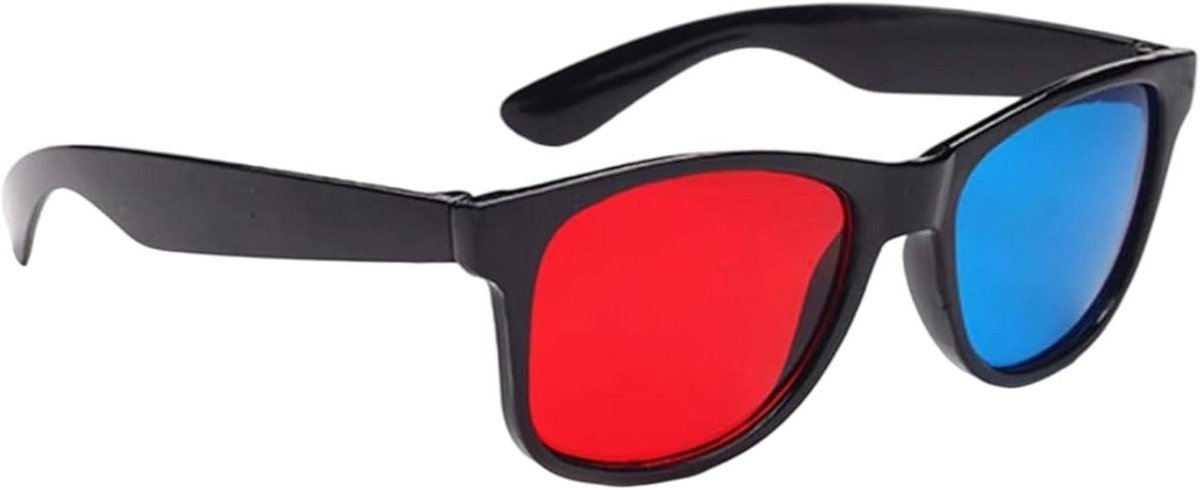 3D-bril - Kijkbril Filmbril - 3D Films Kijken - Universeel Ontwerp - 18 g - Rood en Blauw