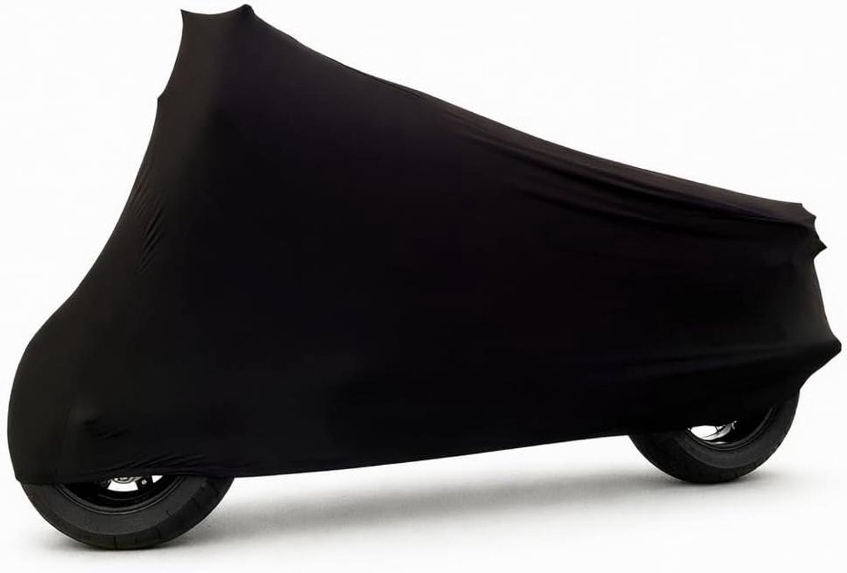 Motorfiets Afdekzeil - Dekzeil Motor - Motor Beschermen - Perfecte Stretch Pasvorm - Maat XS-S - Zwart