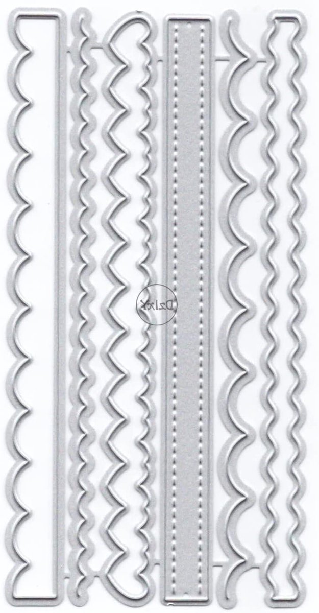 Snijmallen Hartlijn - Papier Stansjes Embossing - Kaarten Maken - Koolstofstaal Materiaal - Niet Gespecificeerd - Zilver