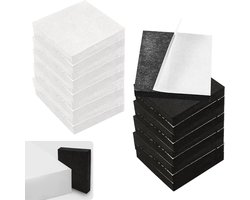 Hoofdeinde Stoppers - Muur Beschermers - Geluid Dempen - Zelfklevend EVA Schuim - 20 Stuks - Zwart Wit