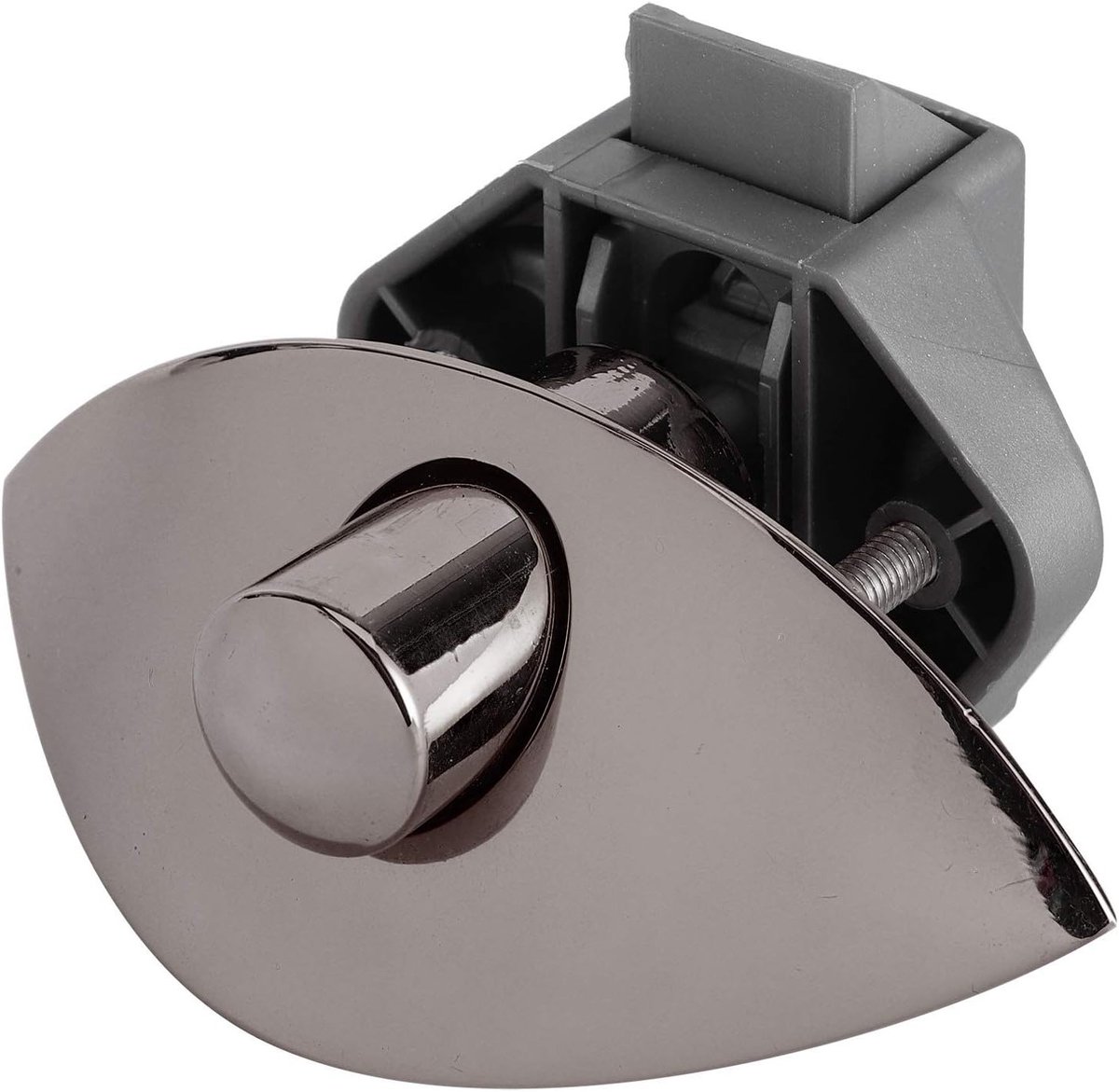 Keyless kastdeur druklock van zinklegering voor maritieme toepassingen, geschikt voor houten kasten van 12-25mm (donkergrijs)