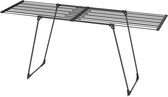 Wasophoogte® Séchoir à linge extensible noir – Séchoir à linge 20 m – Pliable – Réglable 115–200 cm – Lino