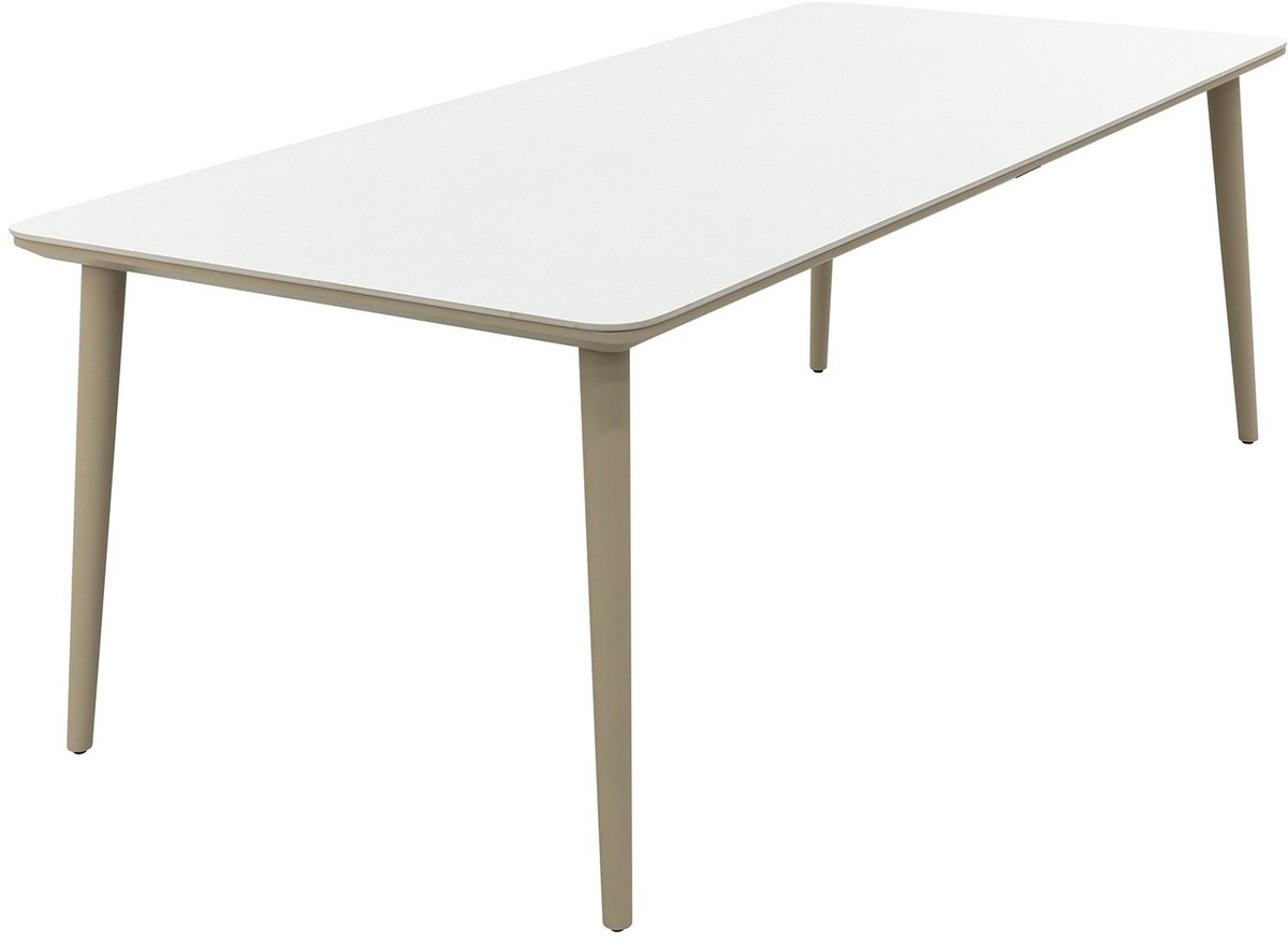 Sofia dining tuintafel keramiek 220x100 cm. - Latte