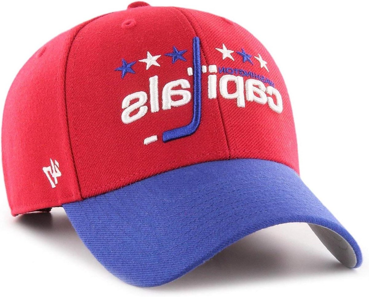 Honkbalpet Washington Capitals - Pet Heren - Sportevenementen Bijwonen - Vintage NHL Logo - Verstelbaar - Blauw