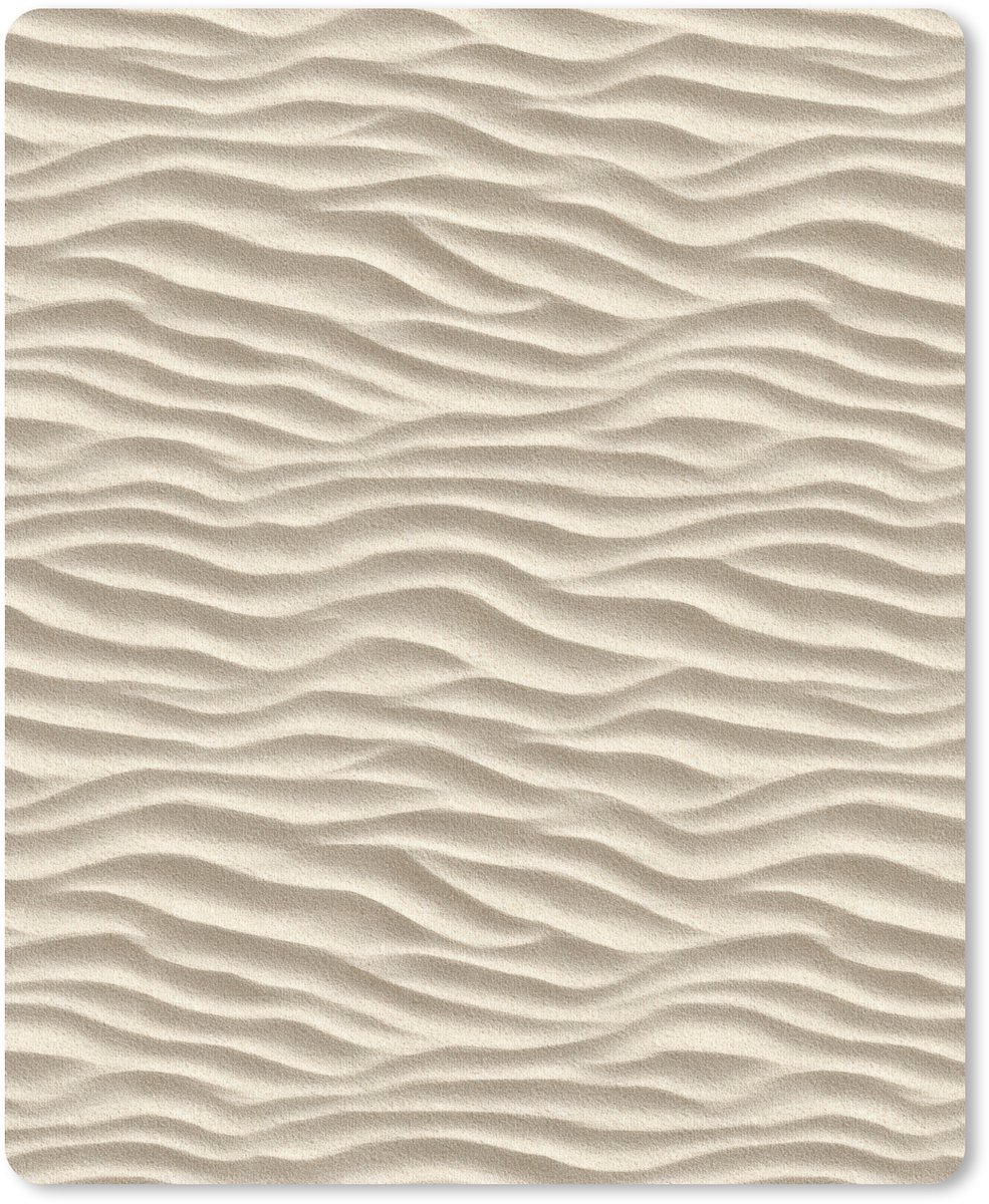 Muismat 12x16 cm - Mousepad Zand - Golven - Beige - Muismatten