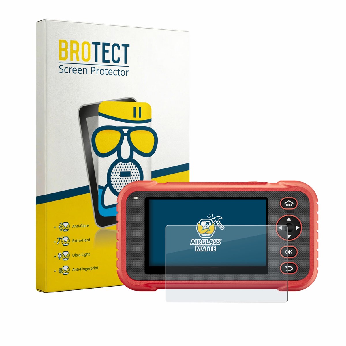 BROTECT - Screenprotector voor Launch CRP129E Plus - Folie Beschermfolie Beschermglas matte