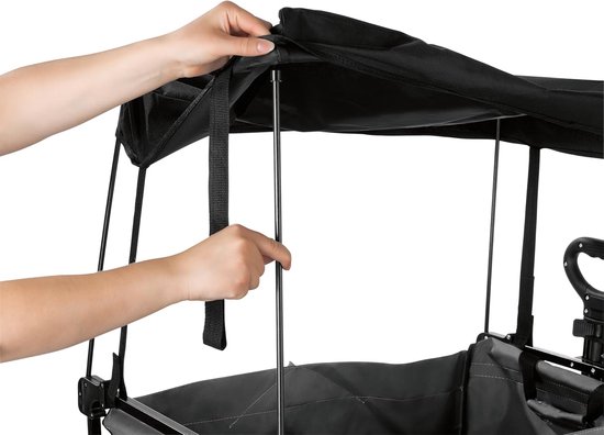 Bolderkar - Draagkar Transportkar - Vervoer Zware Lasten - Opvouwbaar Ruimtebesparend - Tot 80 kg - Antraciet Zwart van Merkloos — afbeelding 3