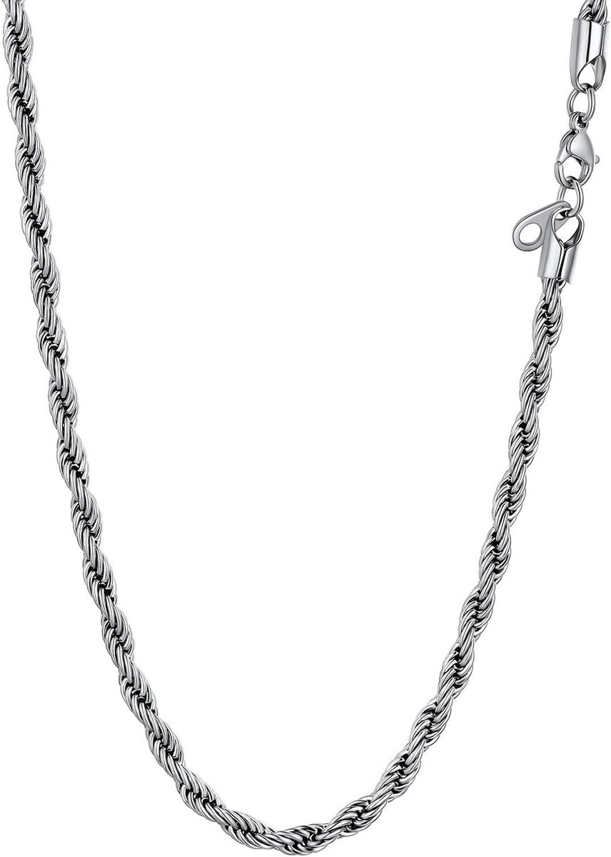 Ketting Heren Dames - Gouden Halsketting - Dagelijks Dragen - Roestvrij Staal - 66 cm - Goudkleurig