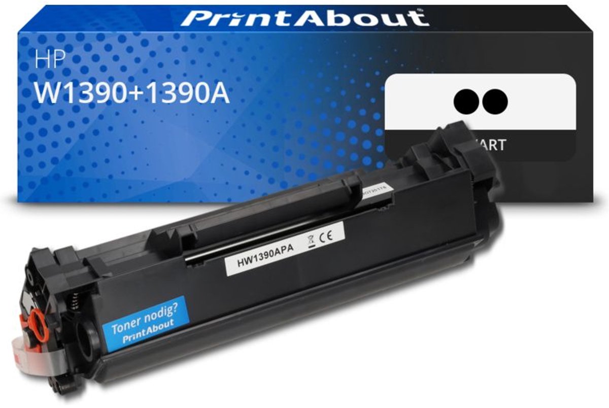 PrintAbout huismerk Toner W1390+1390A (139A) Zwart Multipack geschikt voor HP