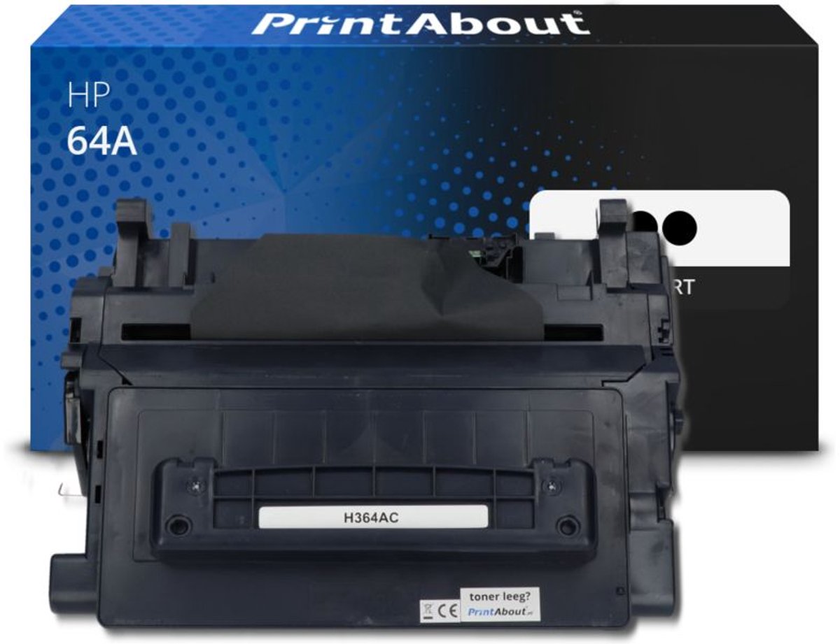 PrintAbout - Alternatief voor de HP CC364A (nr 64A) / Zwart 2 Pack