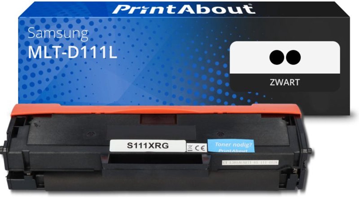 PrintAbout huismerk Toner MLT-D111L (SU799A) Zwart Multipack Hoge capaciteit geschikt voor Samsung
