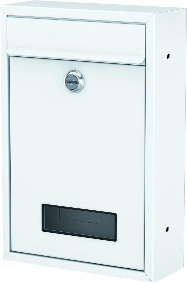 Muurbrievenbus - Brievenbus met slot - Post veilig ontvangen - Met naamplaatje - 320 x 215 x 82 mm